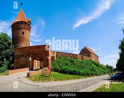 Torre della prigione, Castello Tangermuende, Sassonia-Anhalt, Germania, Europa Foto Stock