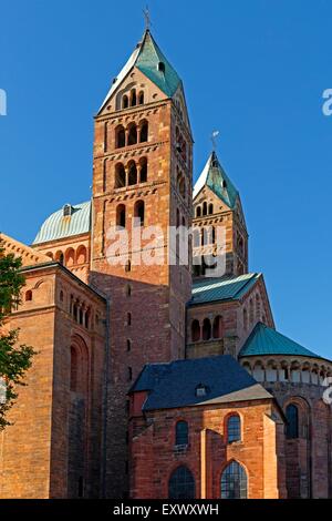 Speyerer Dom, Speyer, Renania-Palatinato, Germania, Europa Foto Stock