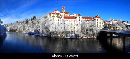 Monastero di San Mang, Fuessen, Alta Baviera, Germania, Europa Foto Stock