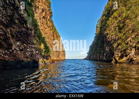 Sospensione ponte sul fiume tempeste, Repubblica del Sud Africa, Sud Africa e Africa Foto Stock