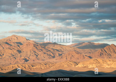 Vista di Mesquite Dunes Foto Stock