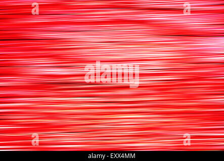Un rosso sfondo non focalizzato con strisce orizzontali Foto Stock