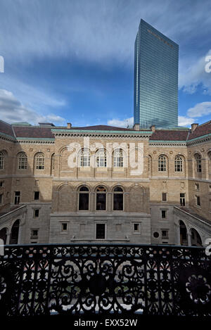 Il cortile della Boston Public Library Foto Stock