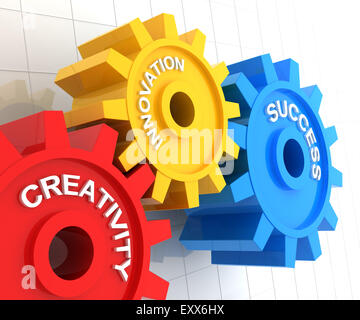 Creatività, innovazione e successo Foto Stock