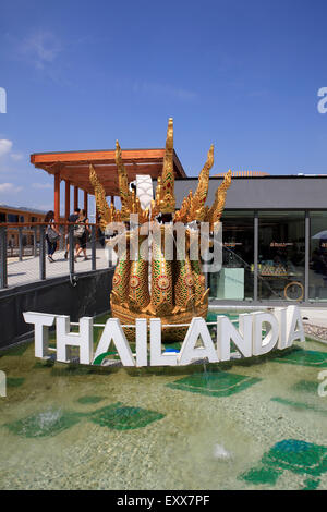 Thailandia padiglione alla Expo 2015 di Milano, Italia Foto Stock