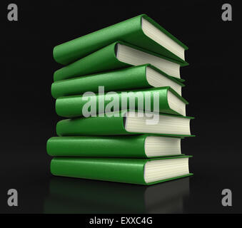 Pila di libri di testo (percorso di clipping incluso) Foto Stock