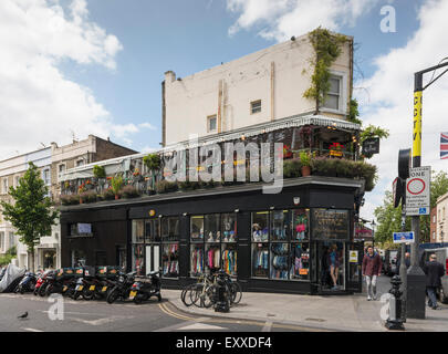 Abbigliamento Vintage negozio il Portobello Road, London, England, Regno Unito Foto Stock