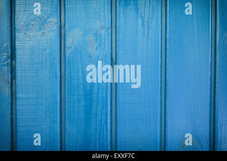 Sfondo costituito di blu dipinto di tavole Foto Stock