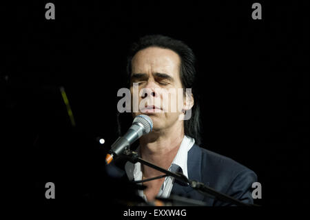 Nick Cave esegue un sold out show al Forum Mondiale entro l Aia con: Nick Cave dove: Amsterdam, Paesi Bassi Quando: 16 Maggio 2015 Foto Stock