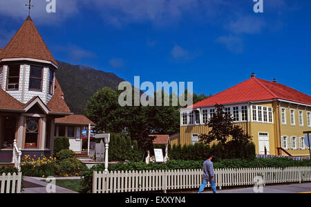 Vescovado russo,Sitka,Alaska Foto Stock