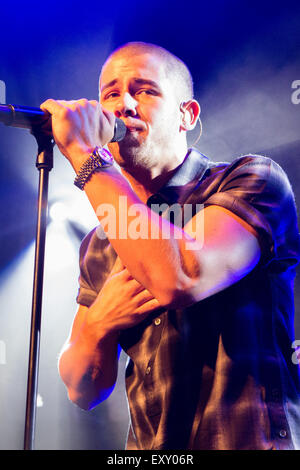 O2 Academy di Islington, Islington, London, Regno Unito 17 luglio 2015 Nick Jonas effettuando al O2 Academy Islington, Londra Nick Jonas Nick Jonas eseguendo brani del nuovo album di credito: 'Credito: Richard Soans/Alamy Live News' Foto Stock