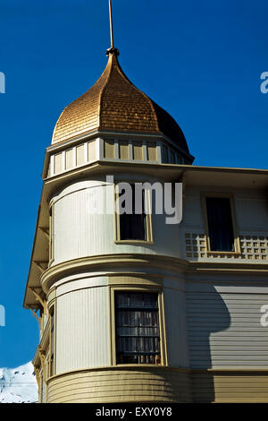 La cupola dorata del Golden North Hotel, Skagway,Alaska Foto Stock