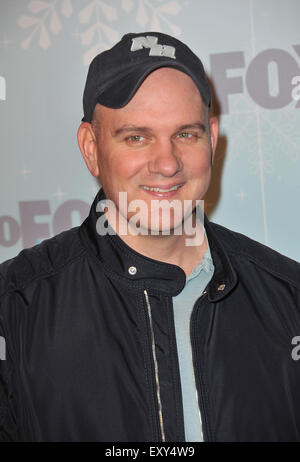 LOS ANGELES, CA - 11 gennaio 2011: "Glee' star Mike O'Malley al Fox All-Star Party Winter 2011 di Pasadena. Foto Stock