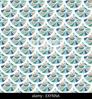 Seamless fiume colorato squame di pesce Illustrazione Vettoriale
