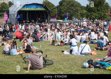 I giovani a Lambeth Paese mostrano in Brockwell Park, Londra England Regno Unito Regno Unito Foto Stock