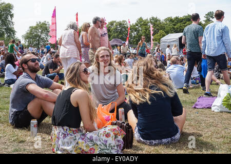 I giovani a Lambeth Paese mostrano in Brockwell Park, Londra England Regno Unito Regno Unito Foto Stock