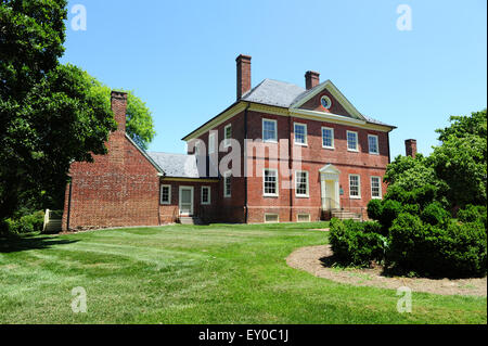 Stati Uniti Maryland MD Laurel Prince Georges County Il Montpelier Mansion, sede delle principali Thomas Snowden e moglie Anne nel Settecento Foto Stock