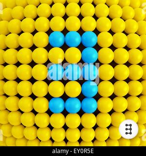 Numero tre. Astrattezza matematica dello sfondo. 3d illustrazione vettoriale. Può essere utilizzata per la progettazione e la presentazione. Illustrazione Vettoriale