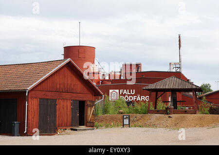 Falu Rödfärg fabbrica di pigmento, Falun, Svezia Foto Stock