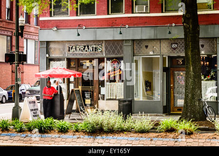 Tarrant's Cafe, 1 West Broad Street, Richmond, Virginia Foto Stock