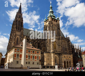Cattedrale di San Vito a Praga, Repubblica Ceca Foto Stock