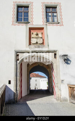 Veste Oberhaus è una fortezza che è stata fondata nel 1219 e, per la maggior parte del suo tempo, servita come roccaforte del Vescovo di Passau Foto Stock