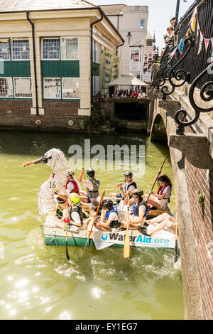 La quarantesima Lewes per Newhaven zattera gara di domenica 19 luglio 2015, Lewes, East Sussex. Foto Stock