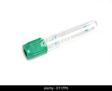Nuovo tubo a vuoto isolato su sfondo bianco Foto Stock
