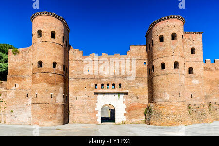 Roma, Italia. Porta Asinaria è una porta nelle mura Aureliane di Roma antica landmark dall Impero Romano. Foto Stock