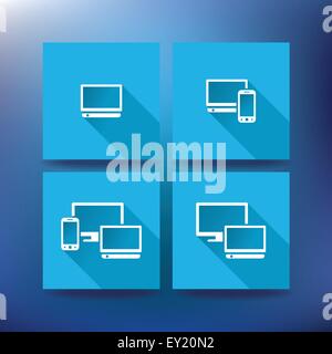 Provider di servizi Internet le icone, eps 10 - illustrazione vettoriale Illustrazione Vettoriale