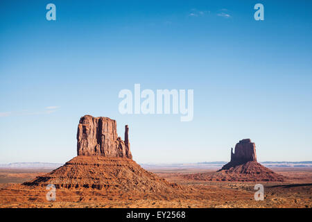 Vista delle formazioni rocciose, Monument Valley, Utah, Stati Uniti d'America Foto Stock