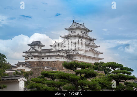 Il castello di Himeji, uno del Giappone del patrimonio mondiale Unesco Foto Stock