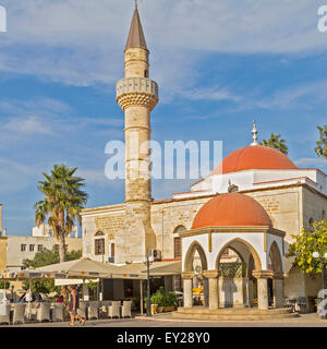 La moschea Deftertar la città di Kos Kos Grecia Foto Stock