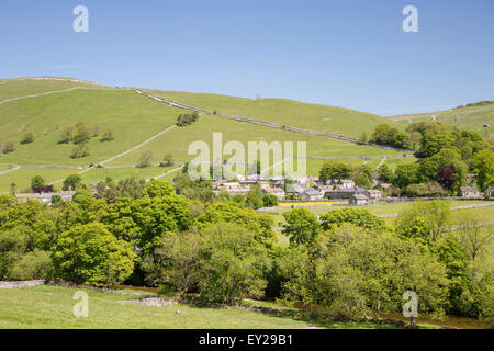 Il villaggio di Kettlewell nel Yorkshire Dales National Park, North Yorkshire, Inghilterra, Regno Unito Foto Stock