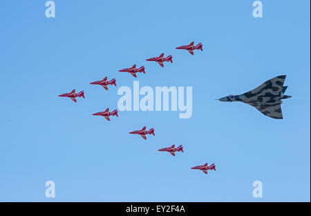 AVRO Vulcan xh588 aspetto finale a RIAT 2015 Foto Stock