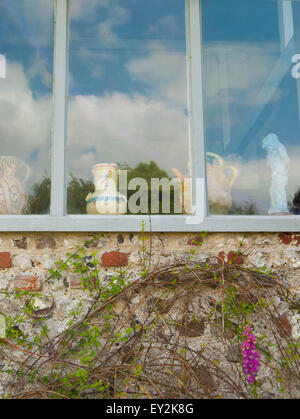 Vanessa Bell's studio a Charleston House. Foto Stock