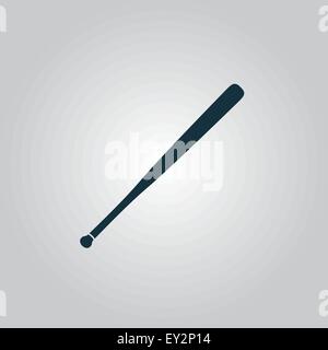 Mazza da baseball icona Illustrazione Vettoriale