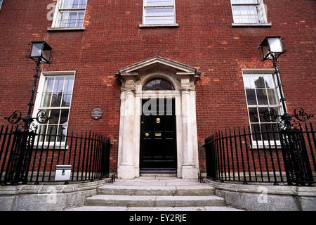 Irlanda, Dublino, casa georgiana, porta Foto Stock