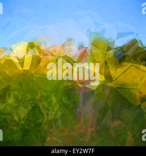 Abstract la configurazione di sfondo con colorati poligoni Foto Stock