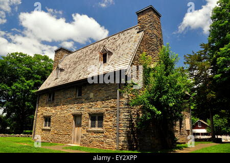 Guilford, Connecticut: Storica pietra 1639 Rev. Henry Whitfield House e Museo * Foto Stock