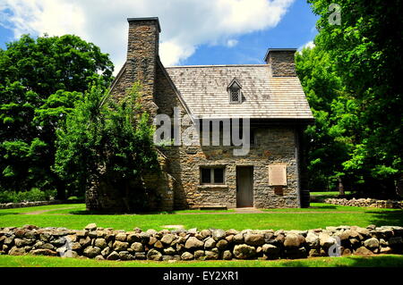 Guilford, Connecticut: Storica pietra 1639 Rev. Henry Whitfield House e Museo * Foto Stock