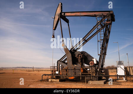 Un dispositivo utilizzato per l'esplorazione petrolifera in North Dakota Foto Stock