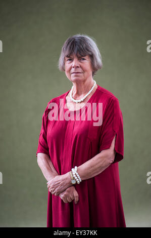 Margaret Drabble, romanziere inglese, biografo e critico, che appaiono alla Edinburgh International Book Festival. Foto Stock