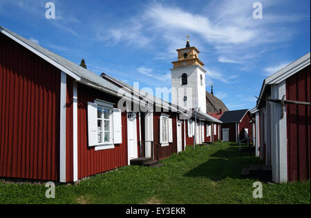 Gammelstad, churchtown vicino a Lulea in Svezia Foto Stock