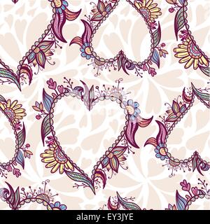 Vettore di Creative sfondo senza giunture per San Valentino design Illustrazione Vettoriale