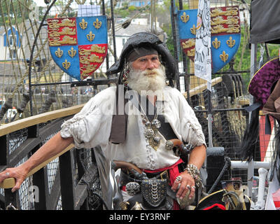 Pirata, brixham devon, Foto Stock