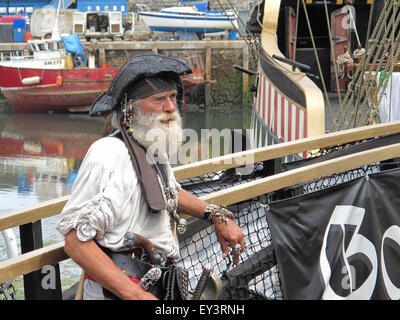 Pirata, brixham devon, Foto Stock