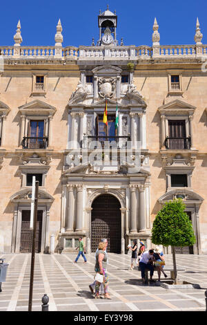 Cancelleria Reale edificio (Real Chancilleria) in Plaza Neuva, Granada, Andalusia, Spagna Foto Stock