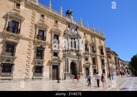 Cancelleria Reale edificio (Real Chancilleria) in Plaza Neuva, Granada, Andalusia, Spagna Foto Stock