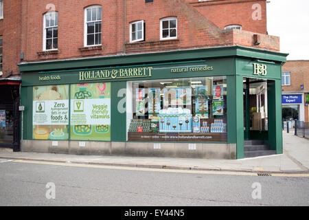 Holland e Barrett Melton Mowbray Leicestershire Foto Stock